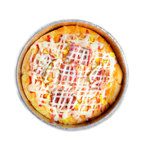 Recipiente de pizza de aluminio con tapa