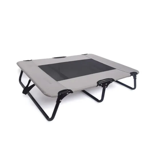 Geerduo Folding Metal Mesh Elevated Dog Bed for Pet Comfort