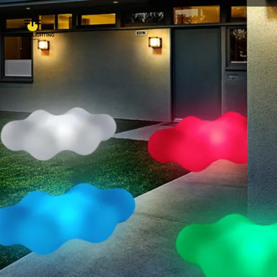 Colorful Remote Control Lumind Garden Lamp: LED Luminous Cloud, Star Square, and Landscape Decorative Lights