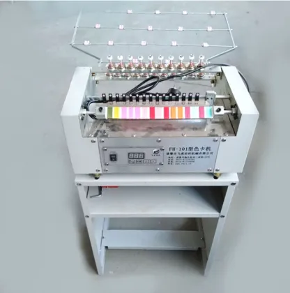 Yarn color card machine