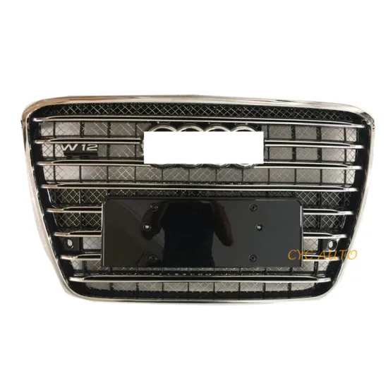 Audi A8 W12 Style Grille ABS Front Bumper Grill - 2011-2014 Body Kit