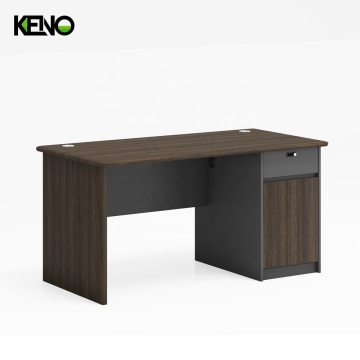 Modern Mid Century Single Seater Office Desk - Simple Design Executive Reception Counter
