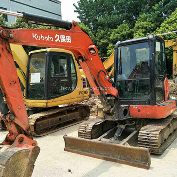 High Efficiency Second Hand Kubota55 Hydraulic Crawler Excavator - 5.5 Ton Used Construction Machine for Sale