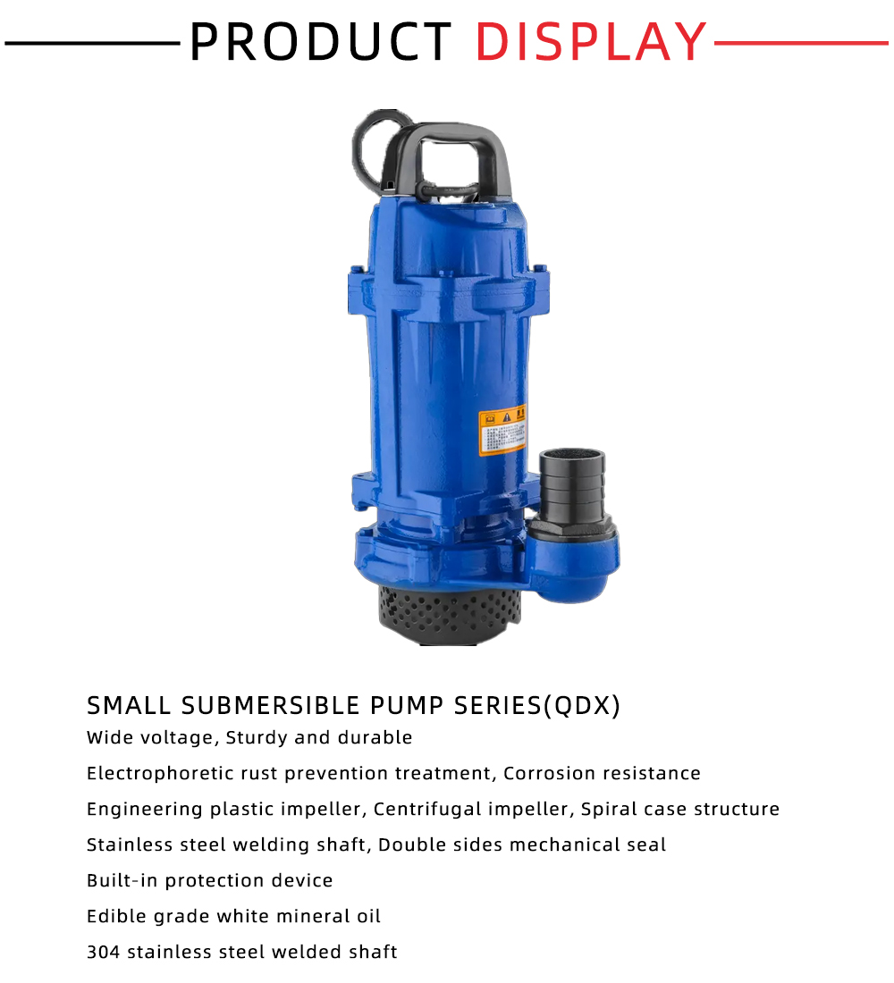 Small submersible pump series(QDX) x