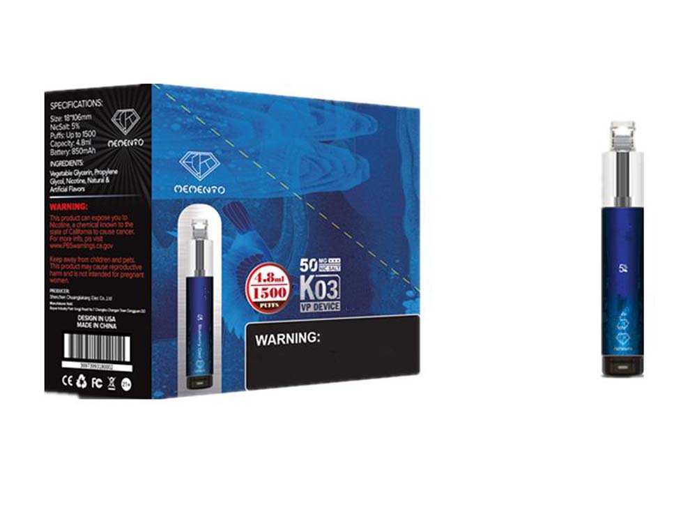 Aim K03 Електронна цигара за еднократна употреба 4.8ml Vape патрон 1500 всмуквания