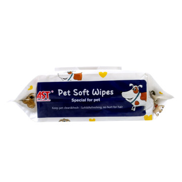 Bio Hund Katze Pfote Ohr Auge Clean Grooming Wet Wipe für Haustier