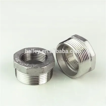 Offer high quality stainless 304 pipe joint fittings bushings M&F