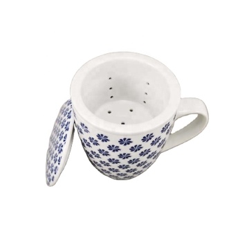Diseño personalizado Copa de té de cerámica barata con infusor