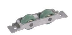 upvc sliding double door roller POM wheel with bearing chrom platedLH-SR35/36