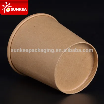 Paper soup pail, cup a soup, packaging for soup