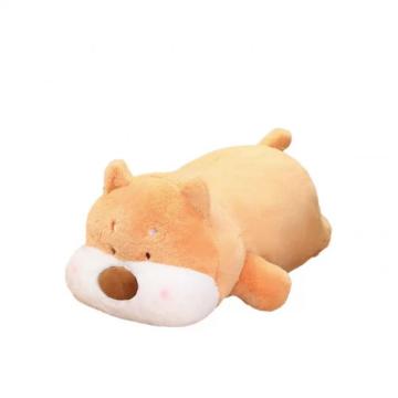 Corgi dog plush throw pillow toy for children