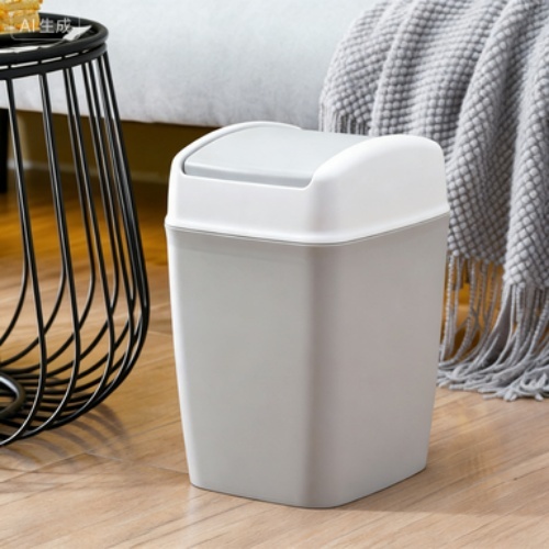 Elegant Matte Finish Trash Can for Bedroom Kitchen Office Bathroom