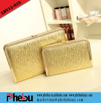 Gold luxury evening clutch bags(LDY15-019)