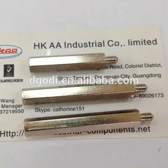 Custom made Steel Hexagon Threaded Pillars made in china