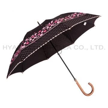 Señoras lindo paraguas negro
