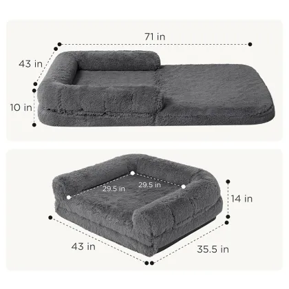 Washing Machine Safe Pet Bed for Dogs and Cats