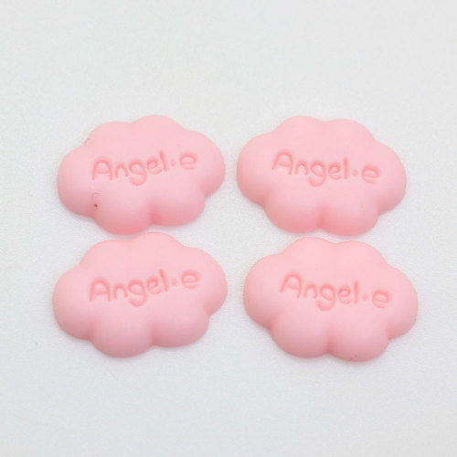 Multi Color Flatback Cute Cloud Shaped Words Painted Mini Resin Cabochon Beads For Kids Toy Decor Charms Room Spacer