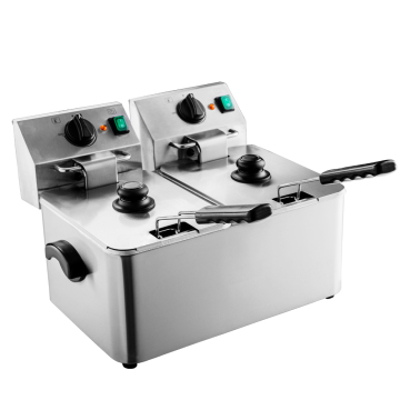 Double Tank Table Top Electric Deep Fryer for Restaurant Use