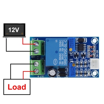 12V Battery Low Voltage Cut-off Automatic Recovery Protection Board