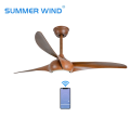 Smart WiFi ceiling fan with light