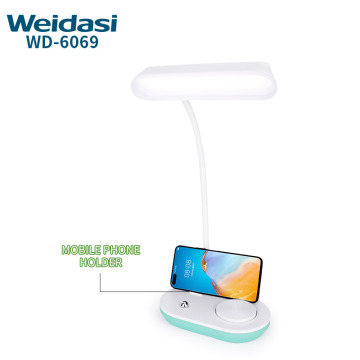 Swing Arm Desk Lampe mit Klammer, Telefonhalter für das Studium und Büro