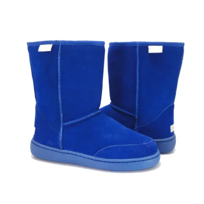 Waterproof winter wide width snow boots for men