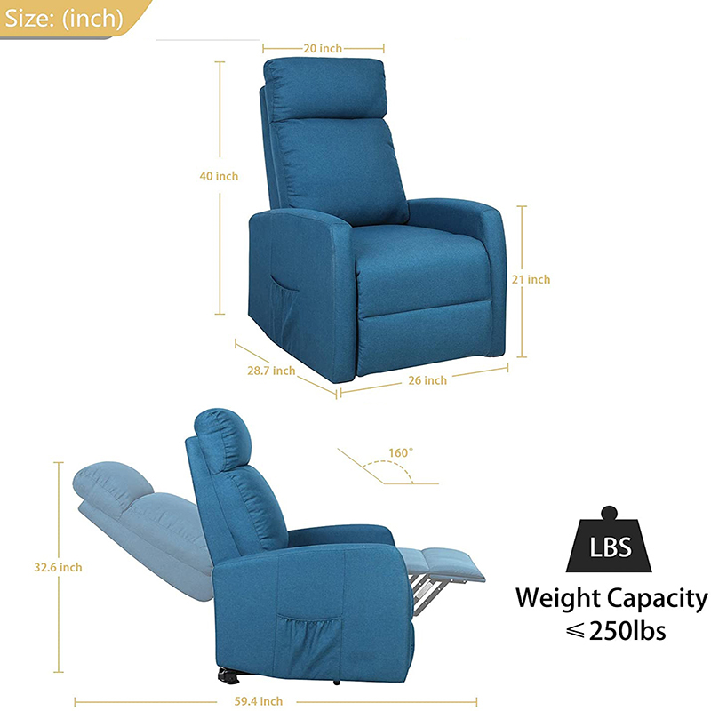 Modern Living Room Furniture Fabric Massage Sofa