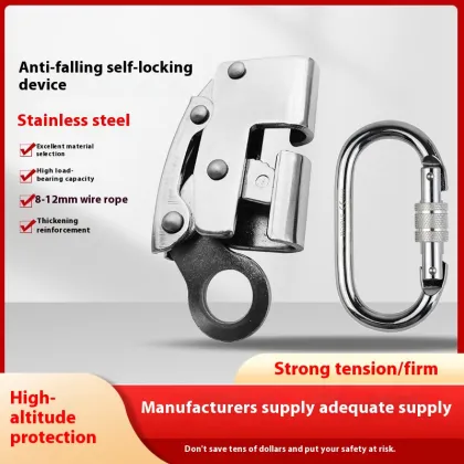 Anti-Fall Rope Grab Device for Mountaineering Safety