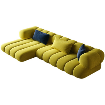 Luxury Modern Leather Sectional Couches for High-End Living Room Furniture