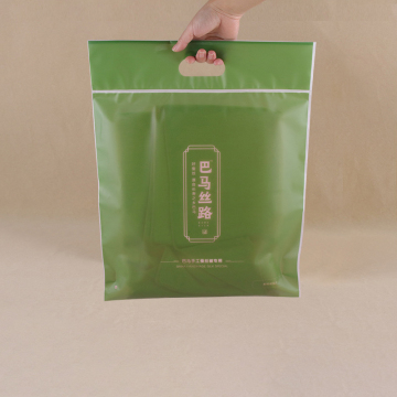 sacchetto di cerniera di plastica con manico