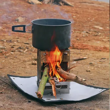Outdoor Firewood Stove Camping Cooking Picnic Travel Stainless Steel camping wood burning stove