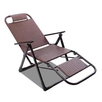 Wholesale Independent Folding Rattan Lounge Chair for Balcony and Beach