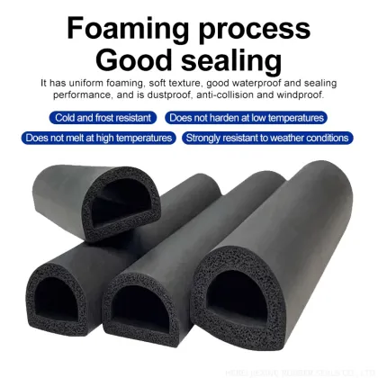 anti-collision adhesive elastic band D type epdm strip