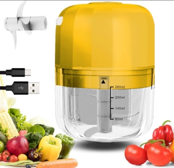 Electric Garlic Chopper: Mini USB Meat Grinder & Sauce Dipping Chopper