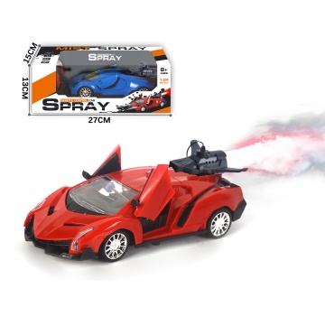 Multi-Color Kids Toy Sports Car 1:24 Scale Remote Control Spray Car with Headlights and Opening Doors - Simulation RC Vehicle