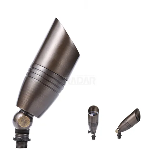 12 Volt Brass Spot Garden MR16 Accent Light