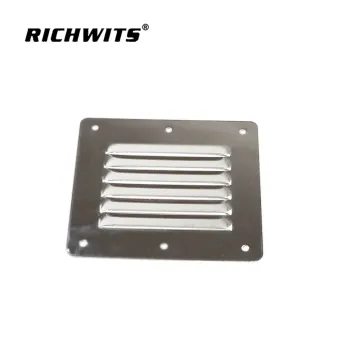 Marine Grade Stainless Steel 316 Square Air Vent Louver Vent Grille Louvered Grill Cover
