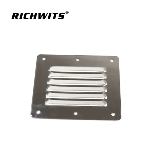 Marine Grade Stainless Steel 316 Square Air Vent Louver Vent Grille Louvered Grill Cover