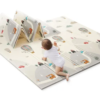 Extra Large Waterproof Foldable Baby Play Mat with Travel Bag