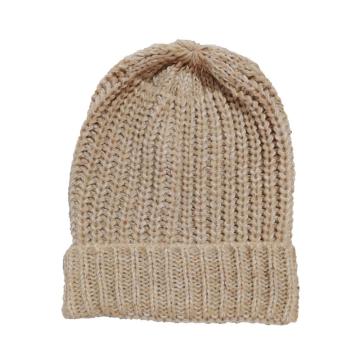 Sand knitted boy's beanie