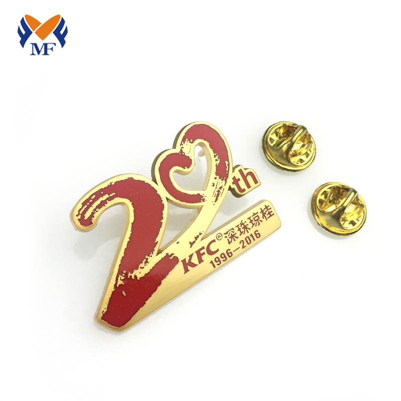 Modieuze metaal evenement pin badge logo emblemen