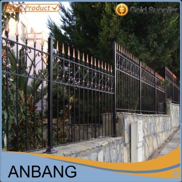 Ornamental iron fence panels