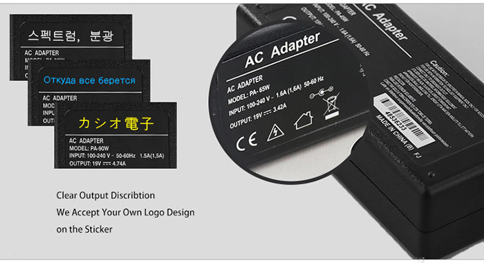 65w oem acer power adapter