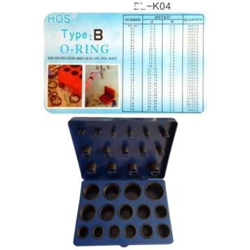 363pcs 5b O -Ring -Kits in blauen Boxen - verschiedene Größen