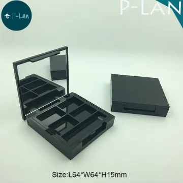 4 Color Eyeshadow Square Compact Powder Case Empty