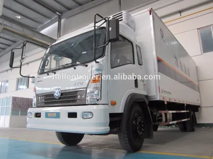 China Sinotruk CDW 4x2 small refrigerator truck for sale