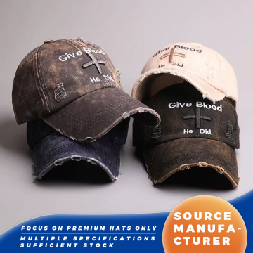 Berikan Darah yang Dia Lakukan" Topi Baseball yang Dicuci Silang