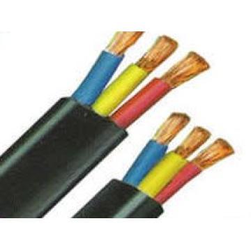 Rubber insulated rubber sheathed flat flexible cable