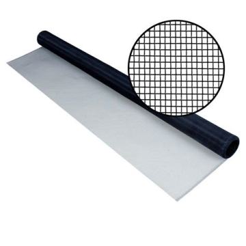 Rotolo di rete per zanzariera in alluminio rivestito nero 18x16