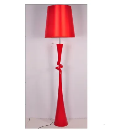Polyresin old man decorative red floor lamp standing lamps